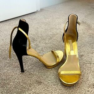 Michael Kors Black and Gold Heels
